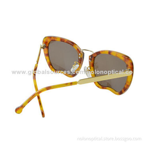 High-quality New Style Sunglasses with Metal Eyebrow, Customized Logos, OEM/ODM Orders Accepted